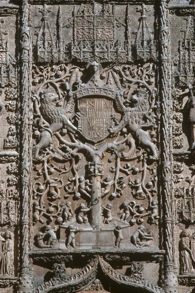 Detail of the Entrance Facade Museo Nacional de Escultura Religiosa by Gil de Siloe